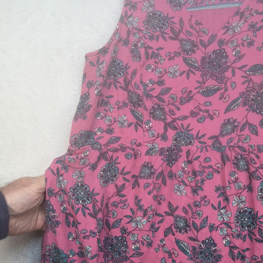 J. Jill Pink Floral Maxi Dress - Picture 4 of 10